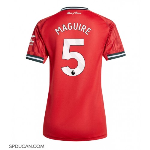 Zenski Nogometni Dres Manchester United Harry Maguire #5 Domaci 2025-26 Kratak Rukav
